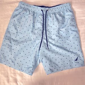 Náutica Light blue swim trunks